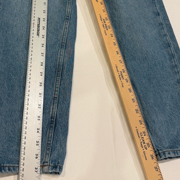 Zara High Rise Straight Leg Jeans Light Wash Size US 2 EUR 34 - Picture 5 of 10
